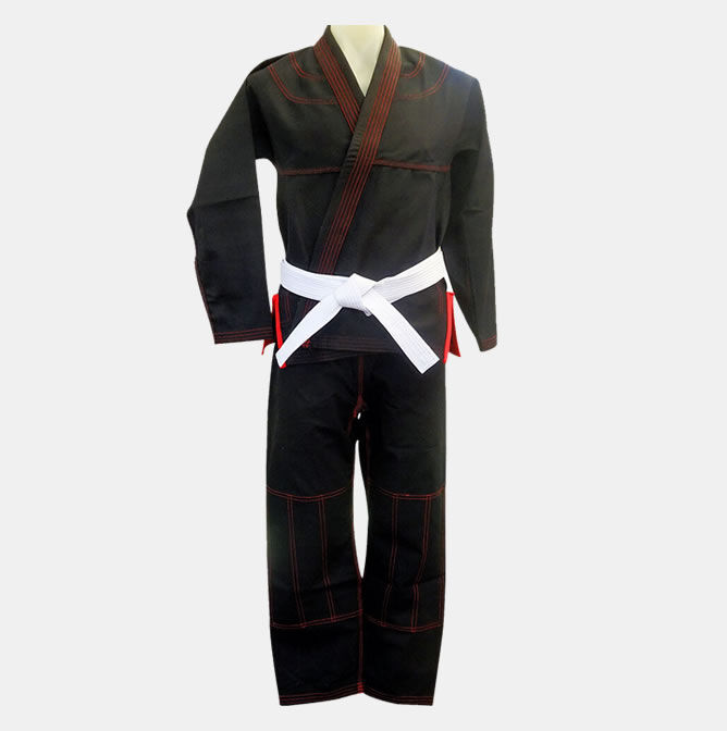 Black Jiu Jitsu Gi – Red Trim