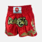 Red kickboxing shorts