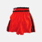 polyester silk red shorts