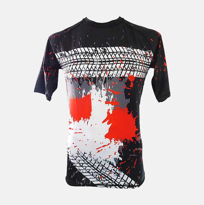 Men's/Women's Poly/Spandex Rash Guard Short Sleeves