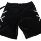 Womens black compression shorts, back view